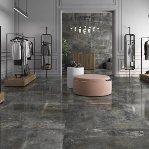 Carrelage effet métal 60x120 RUSTY – Style industriel moderne