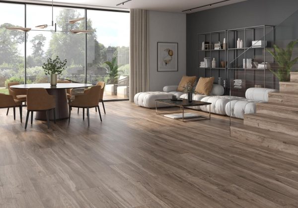 Carrelage effet bois 25X150 grand format ROVERE – Lames longues design