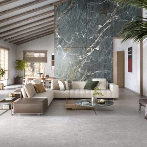 Carrelage effet pierre verte 120x280 LUX EUPHORIA – Dalle XXL luxe