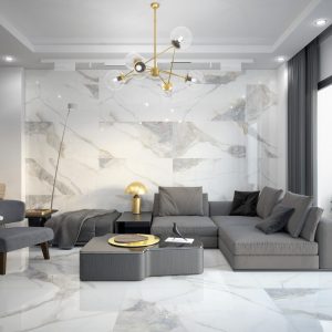 Carrelage effet marbre poli 120x120 PIETRA DI MARMI – Style élégant lumineux