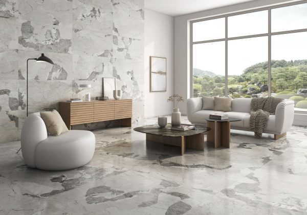 Carrelage effet marbre 120x120 PATAGONIA – Grand format luxe