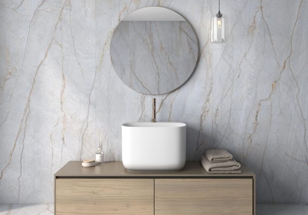 Carrelage effet marbre bleu 120x280 ROMA BLUE – Dalle XXL design