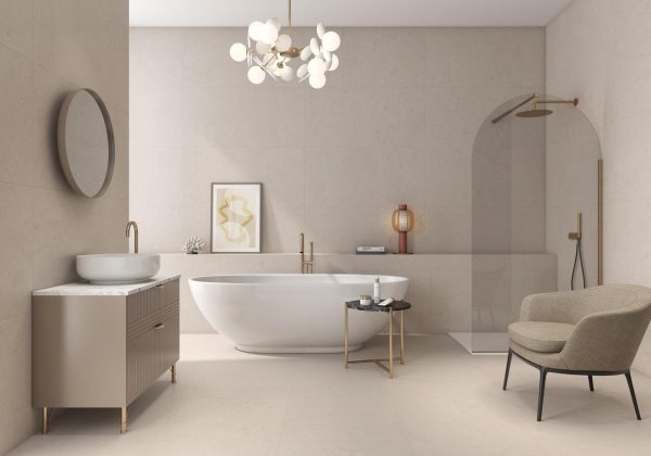 Carrelage effet pierre 60x120 MONREALE – Sol intérieur moderne