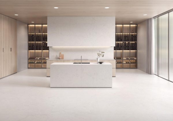 Carrelage effet marbre 60x120 BIANCOPERLINO – Format moderne polyvalent