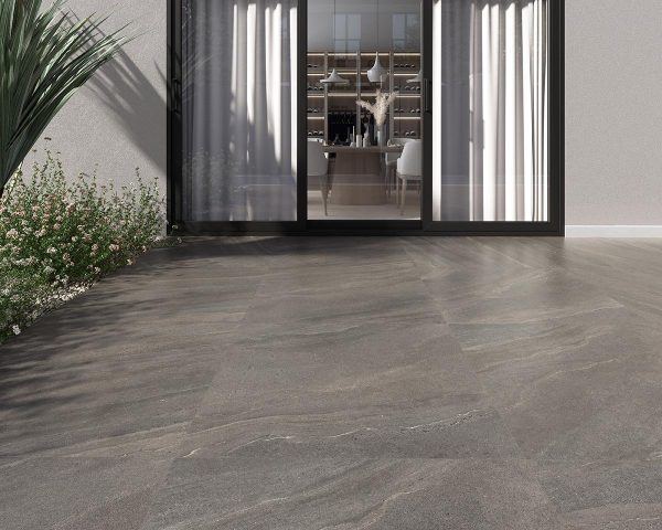 Carrelage extérieur 100x100 20mm PAMSTONE – Effet pierre antidérapant