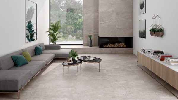 Carrelage effet pierre 60x120 ERDING – Sol intérieur moderne