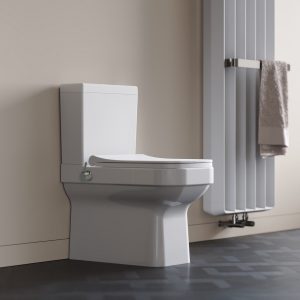 WC à poser contre mur avec douchette intégrée NOURA – Fonction taharet design moderne